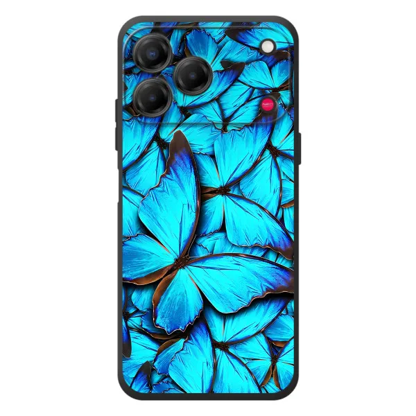 Чохол з принтом «Сині метелики» для ZTE Nubia V80 Design