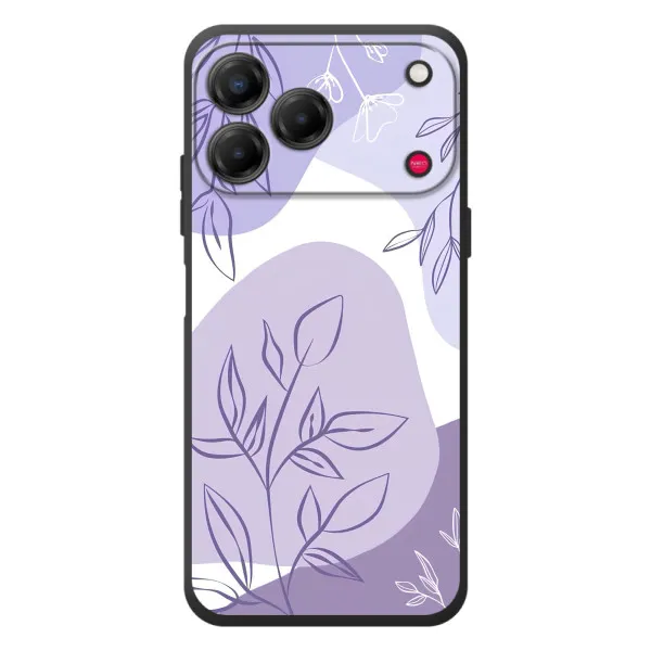 Чохол з принтом «Фіолетове листя абстракція» для ZTE Nubia V80 Design