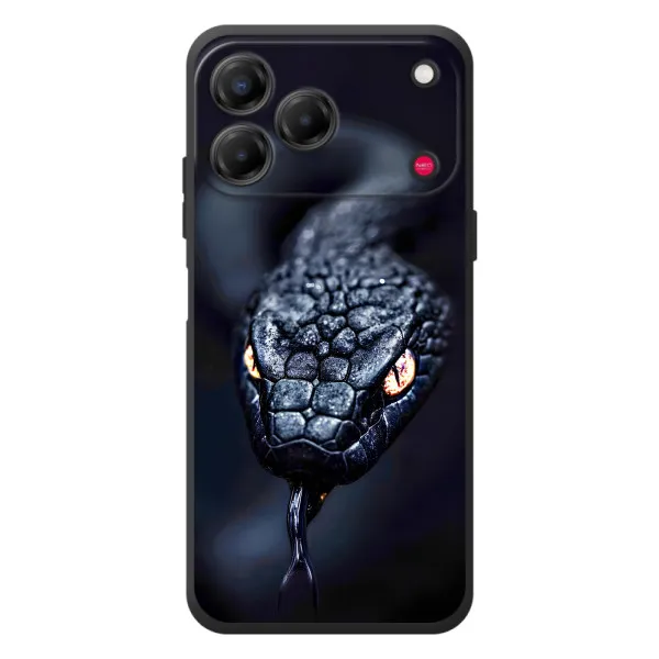 Чохол з принтом «Чорна змія» для ZTE Nubia V80 Design