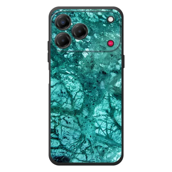 Чохол з принтом «Зелений мрамор» для ZTE Nubia V80 Design