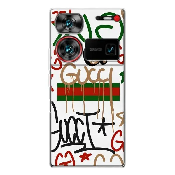 Чехол с принтом «Стиль GUUCI» для ZTE Nubia Z60 Ultra