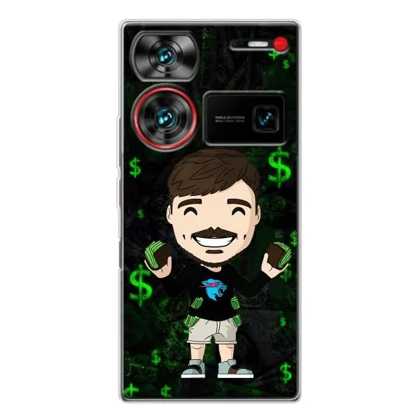 Чехол с принтом «Блогер Beast» для ZTE Nubia Z60 Ultra