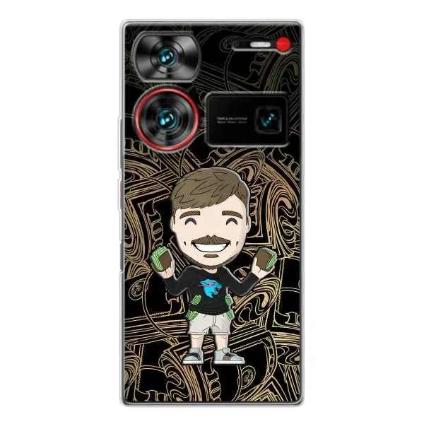 Чехол с принтом «Mister Beast» для ZTE Nubia Z60 Ultra