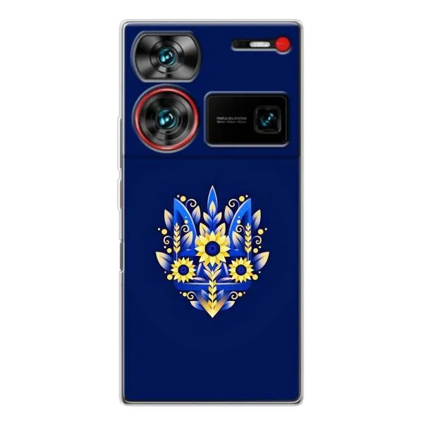Чехол с принтом «Цветочный Герб» для ZTE Nubia Z60 Ultra