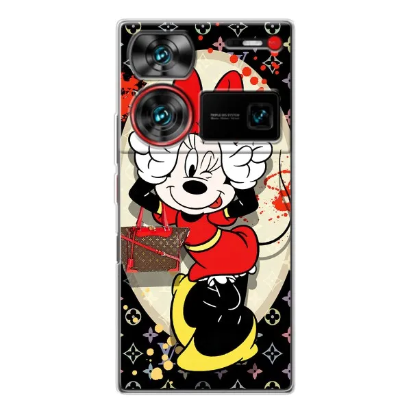 Чехол с принтом «Минни peace» для ZTE Nubia Z60 Ultra