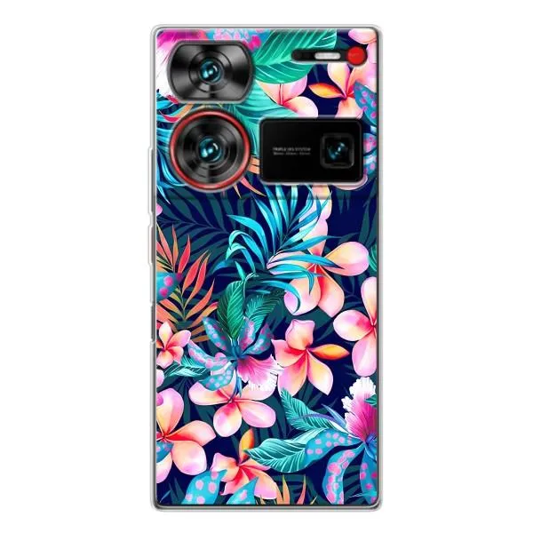 Чехол с принтом «Красочные цветы» для ZTE Nubia Z60 Ultra