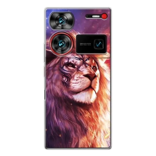 Чохол з принтом «Красочний Лев» для ZTE Nubia Z60 Ultra Чохол з принтом «Красочний Лев» для ZTE Nubia Z60 Ultra