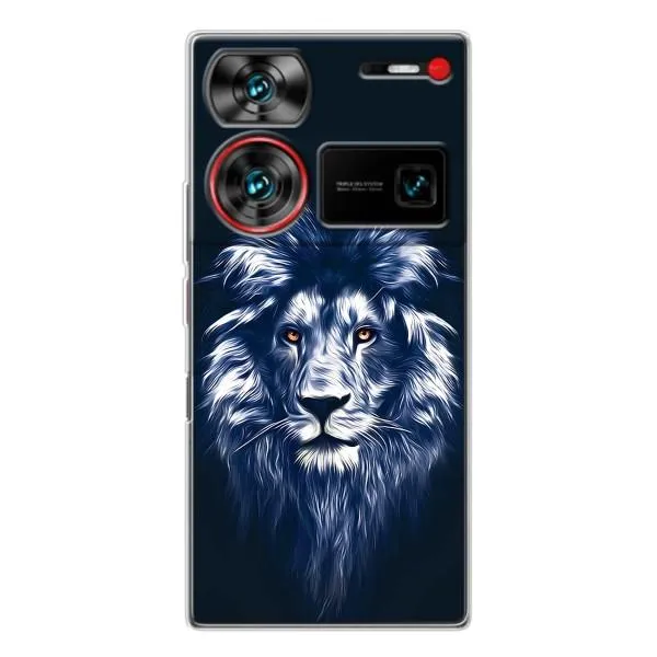 Чохол з принтом «Синій Лев» для ZTE Nubia Z60 Ultra Чохол з принтом «Синій Лев» для ZTE Nubia Z60 Ultra