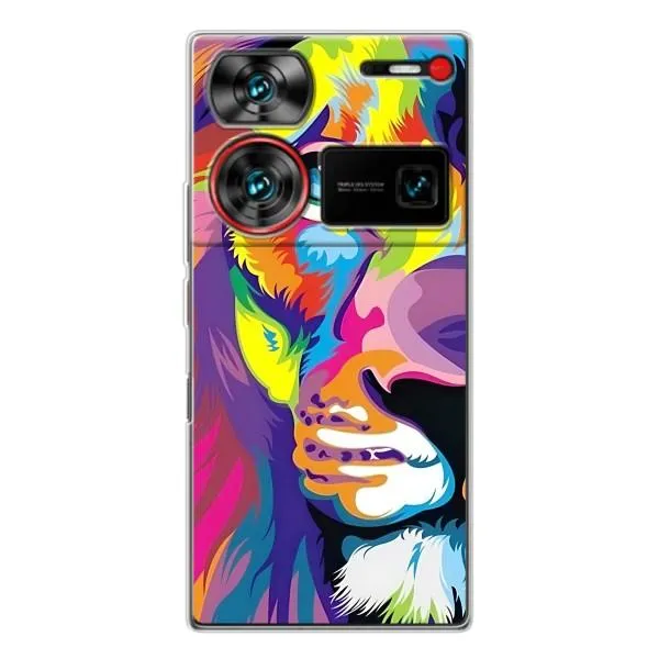 Чохол з принтом «Яскравий Лев» для ZTE Nubia Z60 Ultra Чохол з принтом «Яскравий Лев» для ZTE Nubia Z60 Ultra