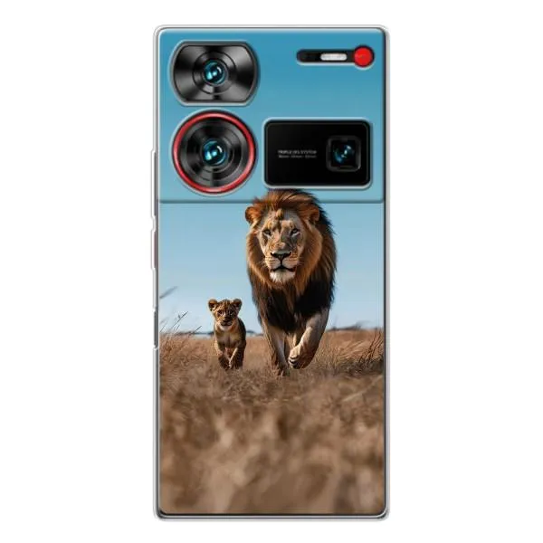 Чохол з принтом «Мусафа та Сімба» для ZTE Nubia Z60 Ultra