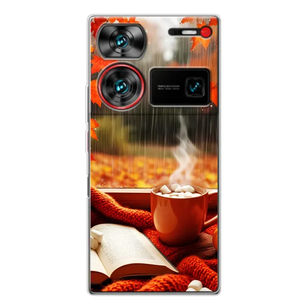 Чехол с принтом «Кофе и дождь» для ZTE Nubia Z60 Ultra Чехол с принтом «Кофе и дождь» для ZTE Nubia Z60 Ultra