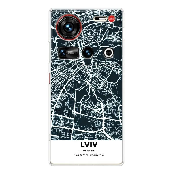 Чехол с принтом «Львов» для ZTE Nubia Z70 Ultra