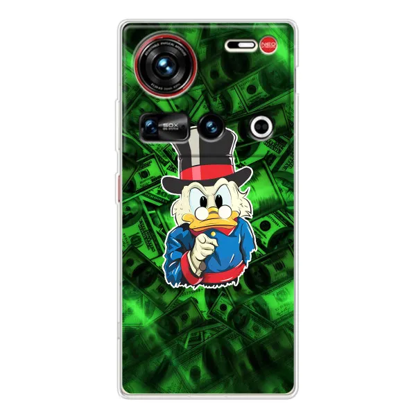 Чехол с принтом «Скрудж МакДак» для ZTE Nubia Z70 Ultra