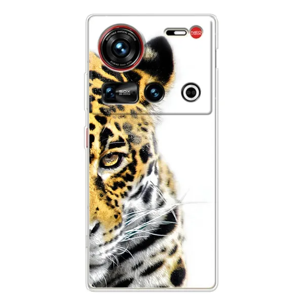 Чехол с принтом «Леопард» для ZTE Nubia Z70 Ultra