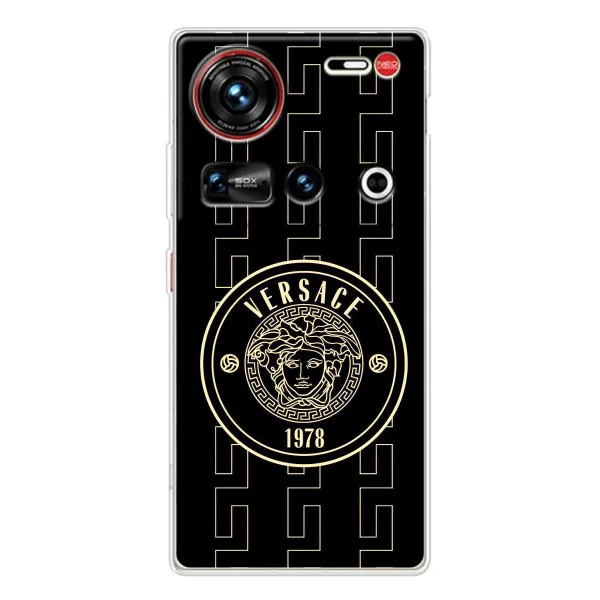 Чехол с принтом «Лого Версаче» для ZTE Nubia Z70 Ultra