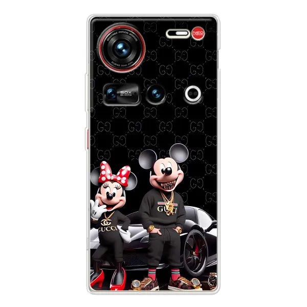 Чехол с принтом «Семья Маусов» для ZTE Nubia Z70 Ultra