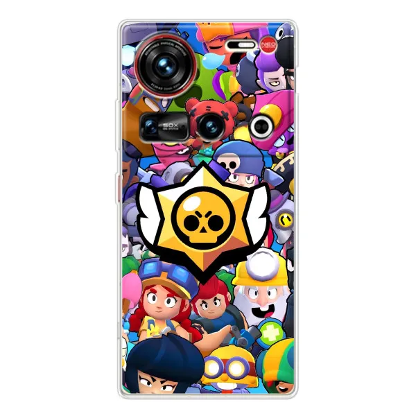 Чехол с принтом «Лого Brawl Stars» для ZTE Nubia Z70 Ultra