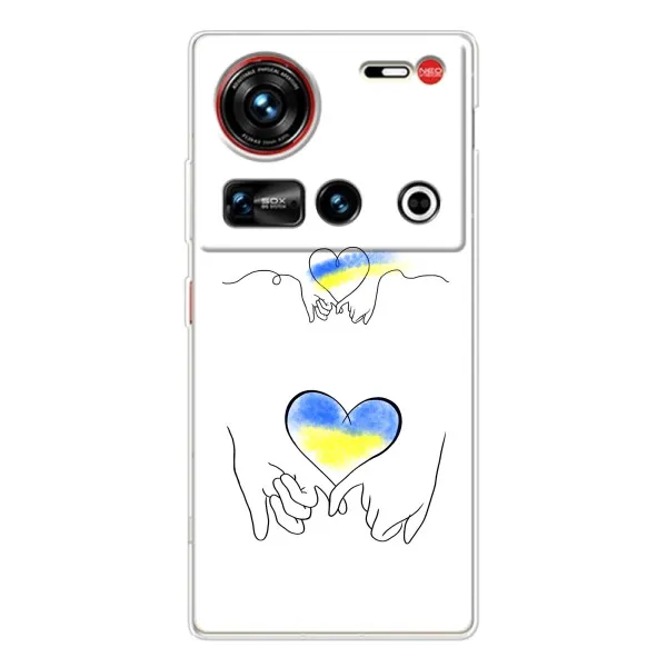 Чехол с принтом «Мир Украине» для ZTE Nubia Z70 Ultra