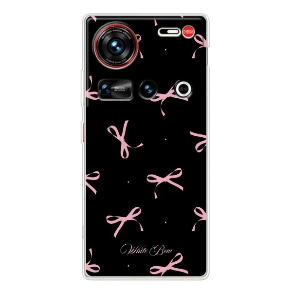 Чохол з принтом «Банти на чорному» для ZTE Nubia Z70 Ultra Чохол з принтом «Банти на чорному» для ZTE Nubia Z70 Ultra
