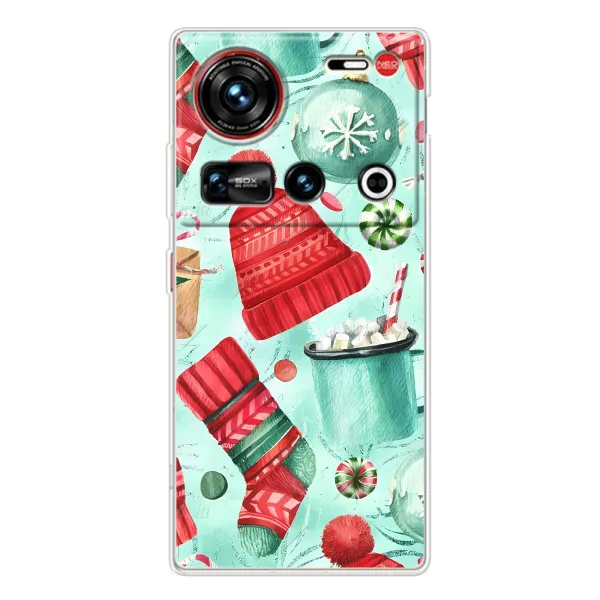 Чехол с принтом «Одежда НГ» для ZTE Nubia Z70 Ultra