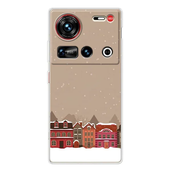 Чохол з принтом «Зимове місто» для ZTE Nubia Z70 Ultra