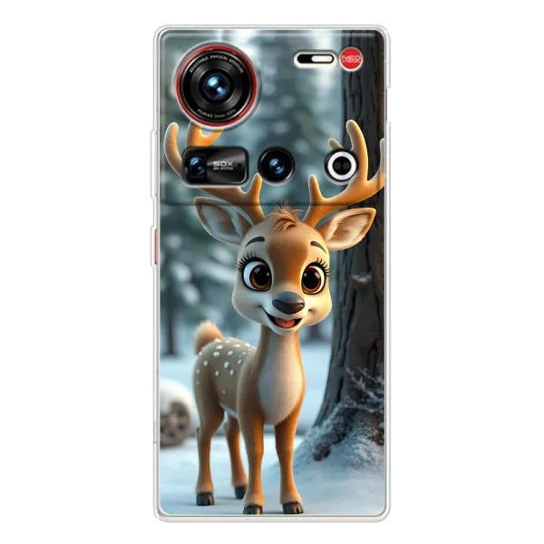 Чохол з принтом «Оленятко в лісі» для ZTE Nubia Z70 Ultra