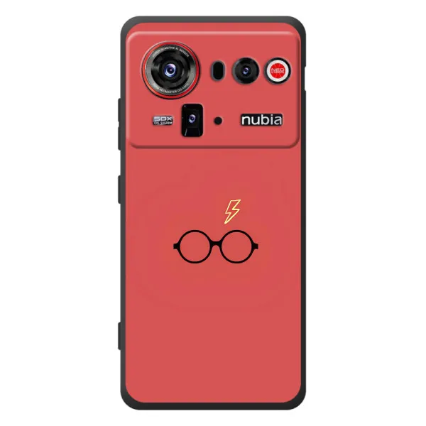 Чохол з принтом «шрам та окуляри» для ZTE nubia Z80 Ultra