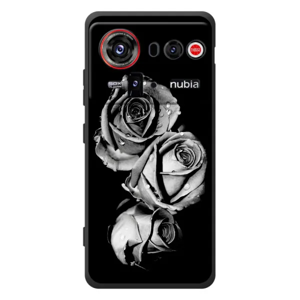 Чохол з принтом «Чорна троянда» для ZTE nubia Z80 Ultra
