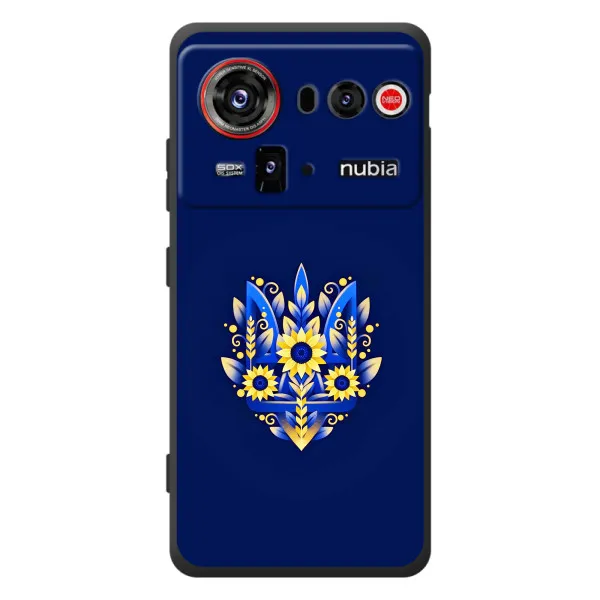 Чохол з принтом «Квітковий Герб» для ZTE nubia Z80 Ultra