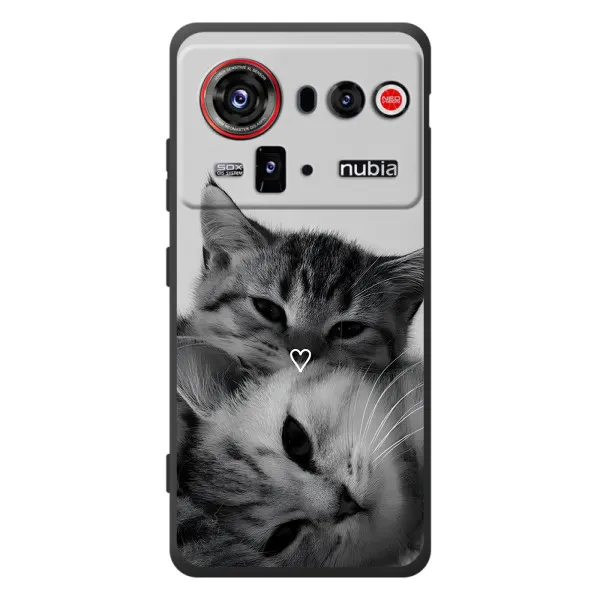 Чохол з принтом «Пара котів» для ZTE nubia Z80 Ultra