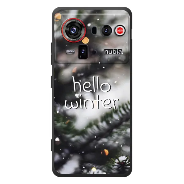 Чохол з принтом «Hello winter» для ZTE nubia Z80 Ultra
