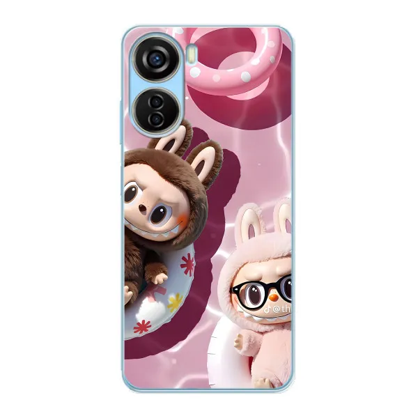 Чехол с принтом «Игрушка Лабубу» для ZTE V40 Design
