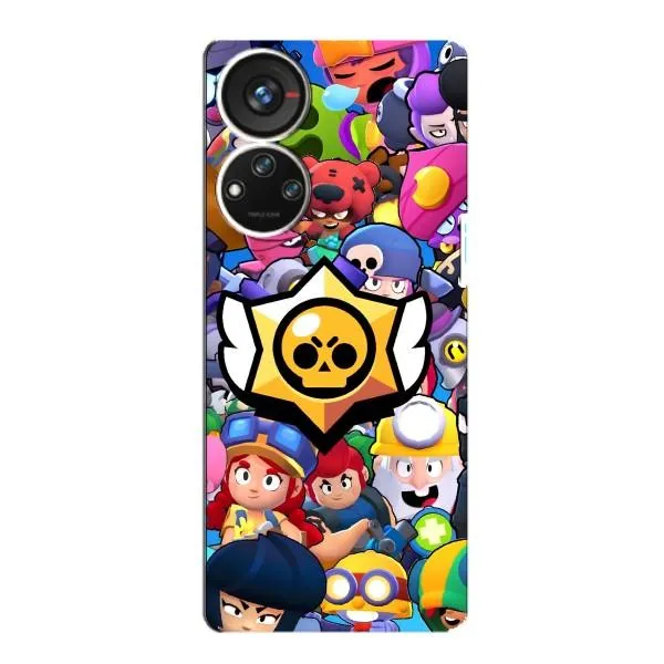 Чехол с принтом «Лого Brawl Stars» для ZTE Blade V40s