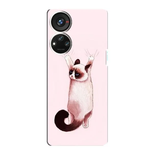 Чохол з принтом «Котик падає» для ZTE Blade V40s