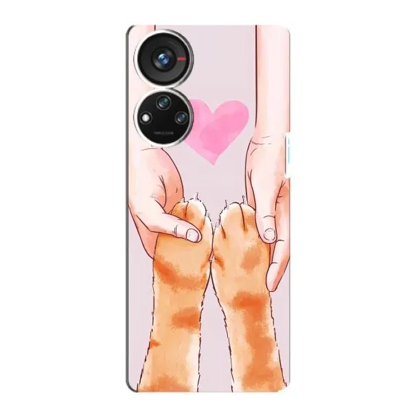 Чохол з принтом «Любовь до котиків» для ZTE Blade V40s