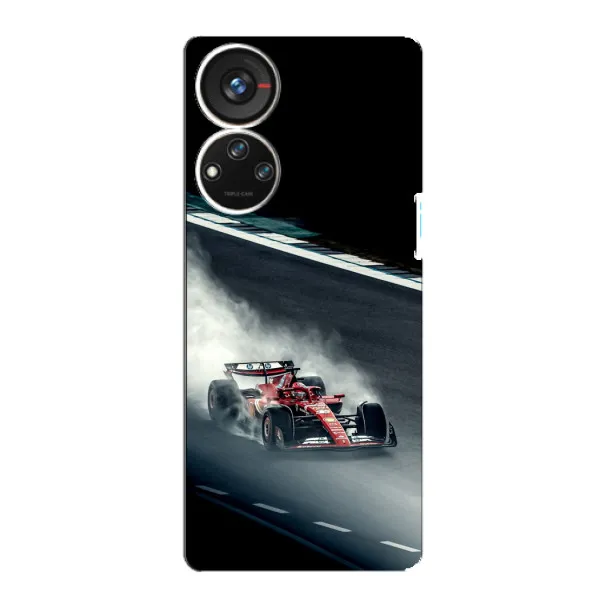 Чехол с принтом «Болид гоночный» для ZTE Blade V40s