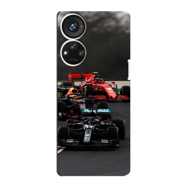 Чехол с принтом «Гонка Формула 1» для ZTE Blade V40s