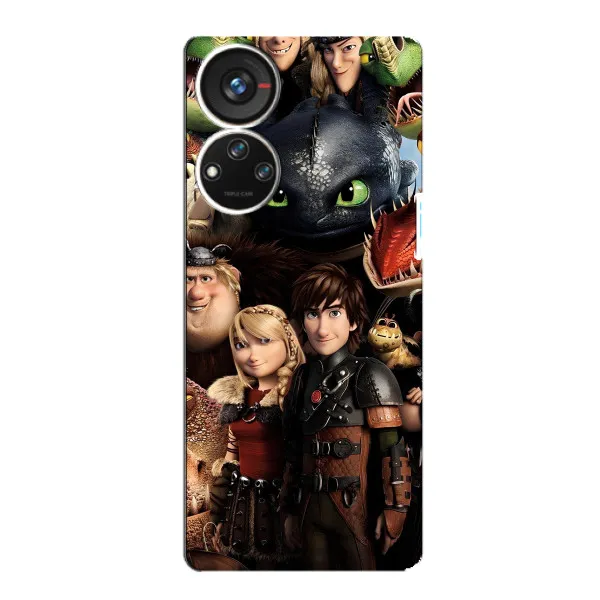 Чехол с принтом «Персонажи дракона» для ZTE Blade V40s