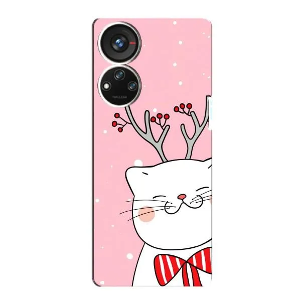 Чехол с принтом «Зимний кот» для ZTE Blade V40s Чехол с принтом «Зимний кот» для ZTE Blade V40s