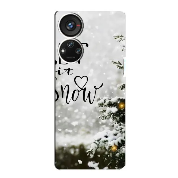 Чехол с принтом «Let it snow» для ZTE Blade V40s