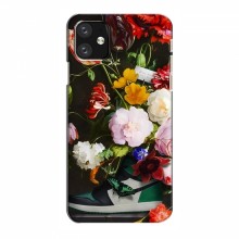 Брендновые Чехлы для iPhone 12 - (PREMIUMPrint) Nike цветы - купить на Floy.com.ua