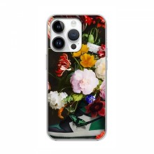 Брендновые Чехлы для iPhone 16 Pro Max - (PREMIUMPrint) Nike цветы - купить на Floy.com.ua