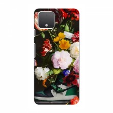 Брендновые Чехлы для Google Pixel 4 - (PREMIUMPrint) Nike цветы - купить на Floy.com.ua