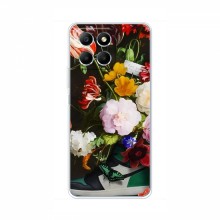Брендновые Чехлы для Huawei Honor X6a - (PREMIUMPrint) Nike цветы - купить на Floy.com.ua