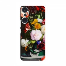 Брендновые Чехлы для Infinix Hot 20 (4G) - (PREMIUMPrint) Nike цветы - купить на Floy.com.ua