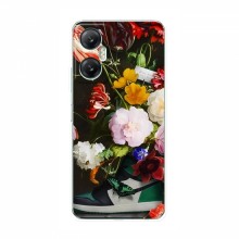 Брендновые Чехлы для Infinix Hot 20 5G (X666B) - (PREMIUMPrint) Nike цветы - купить на Floy.com.ua