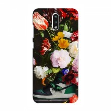 Брендновые Чехлы для Nokia 2.3 - (PREMIUMPrint) Nike цветы - купить на Floy.com.ua