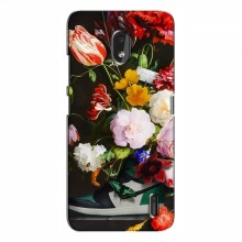 Брендновые Чехлы для Nokia 2.2 (2019) - (PREMIUMPrint) Nike цветы - купить на Floy.com.ua