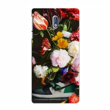 Брендновые Чехлы для Nokia 3.1 - (PREMIUMPrint) Nike цветы - купить на Floy.com.ua