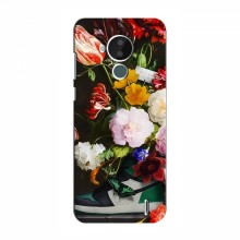Брендновые Чехлы для Nokia C30 - (PREMIUMPrint) Nike цветы - купить на Floy.com.ua
